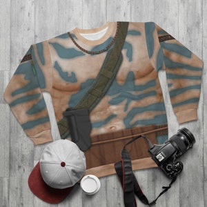 Avatar 2 Costume, Miles Socorro Long Sleeve Shirt, The Way of Water Cosplay, Na'vi Pandora Sweatshirt, Animal Kingdom Pullover Sweater