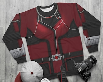 Camisa de manga larga de Janet Van Dyne, disfraz de Ant-Man y la Avispa, atuendo inspirado en el MCU, cosplay de Avengers Campus, Comic Con, sudadera unisex