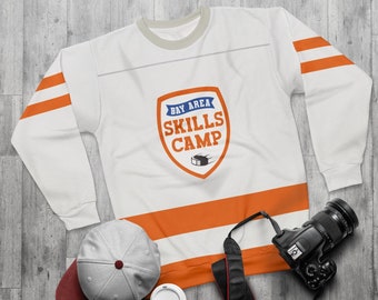 Camiseta de hockey sobre hielo de manga larga de Val Ortiz, disfraz de personaje de Inside Out 2, cosplay de jugador número 99 del Bay Area Skills Camp, atuendo de película de Pixar