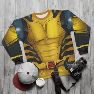 Wolverine Long Sleeve Shirt, Deadpool and Wolverine Cosplay, James Howlett Costume, Superhero Comic Con Outfit, Mutant Inspired Apparel