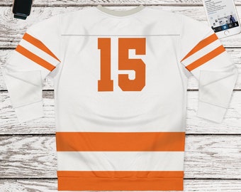 Camiseta de manga larga de hockey sobre hielo Riley, disfraz de personaje de Intensa-Mente 2, cosplay de jugador número 15 del Campamento de Habilidades del Área de la Bahía, atuendos de películas de Pixar