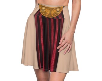 Star Wars Costume, Leia Slave Skirt, Princess Skirt, Star Wars Skirt, Disney Skirts for Women, Disney Skater Skirt, Disney Cosplay Costume