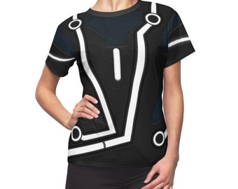 Disfraz de Tron, Camiseta de Quorra para mujer, Cosplay de Tron, Disfraz de Quorra, Cosplay de Quorra, Disfraz para Comic Con, Cosplay para Comic Con, Camiseta de Disney para mujer