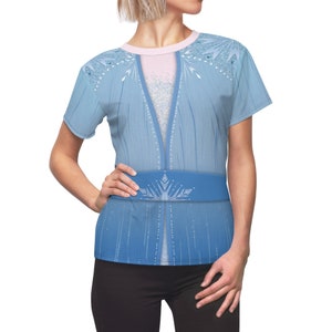 Disfraz de Frozen 2, camiseta de Elsa para mujer, disfraz de Elsa, camiseta de Elsa Frozen, camiseta de princesa Disney, camiseta Disney para mujer, Anna y Elsa, Navidad
