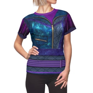 Descendants 3 Costume, Mal Women&#39;s Shirt, Mal Costume, Disney Shirts for Women, Halloween Costume Group, Maleficent Villain