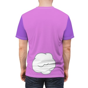 Chattermax Purple and White Costume, Robotic Toy Bird Cosplay, Cartoon Owl T-Shirt, Running Costumes Family Shirt, Halloween Party