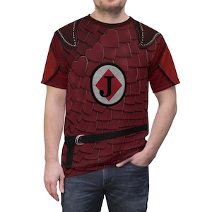 Maglietta unisex Jack of Diamonds, costume Descendants 4, cosplay di The Rise of Red, costume fantasy musicale, idea regalo per evento runDisney