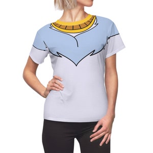 Camicia unisex in georgette, costume Oliver & Company, cosplay classico dei cartoni animati, camicia con barboncino, idea moda per runDisney, outfit da parco a tema