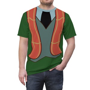 Angus MacBadger Unisex T-Shirt, Przygody Ichaboda i Pana Ropucha Kostium, Postać z kreskówki inspirowana Cosplay, Stroje do biegania na imprezy