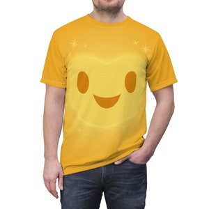 Żółta Gwiazda Unisex T-shirt, Kostium Wish 2023, Cosplay Wishing Star, Stroje Disney Fairytales, Ubrania Postaci Animacji, Wydarzenia Biegowe