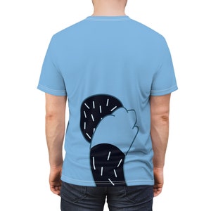 Light Blue Heeler and  Black Tail Costume, Bandit Heeler T-Shirt, Cartoon Cosplay, Cattle Dog Dad Outfits, Running Costumes Family Shirt