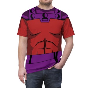 Unisex-shirt Magneto, menselijk kostuum mutant, Comic-Con-feestoutfit, Erik Magnus Lehnsherr-cosplay, Halloween-kleding, mode voor runDisney