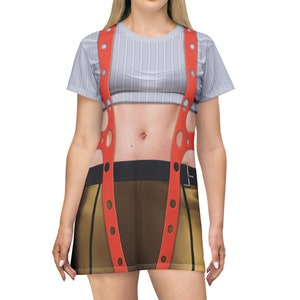 Leeloo Inspired Short Sleeve Dress, Fifth Element Character Costume, Halloween Adult Cosplay, Sci-Fi Movie Outfit, Costumes for Fandom