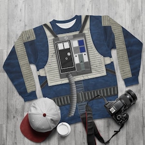 Blue Squadron Resistance Pilot Costume, Star Wars Long Sleeves Shirt ...