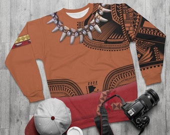 Chief Tui Long Sleeve Sweatshirt, Moana Costume, Moana Sweatshirt, Disney Long Sleeve Mens, Father's Day Gift from Daughter, Disney Dad