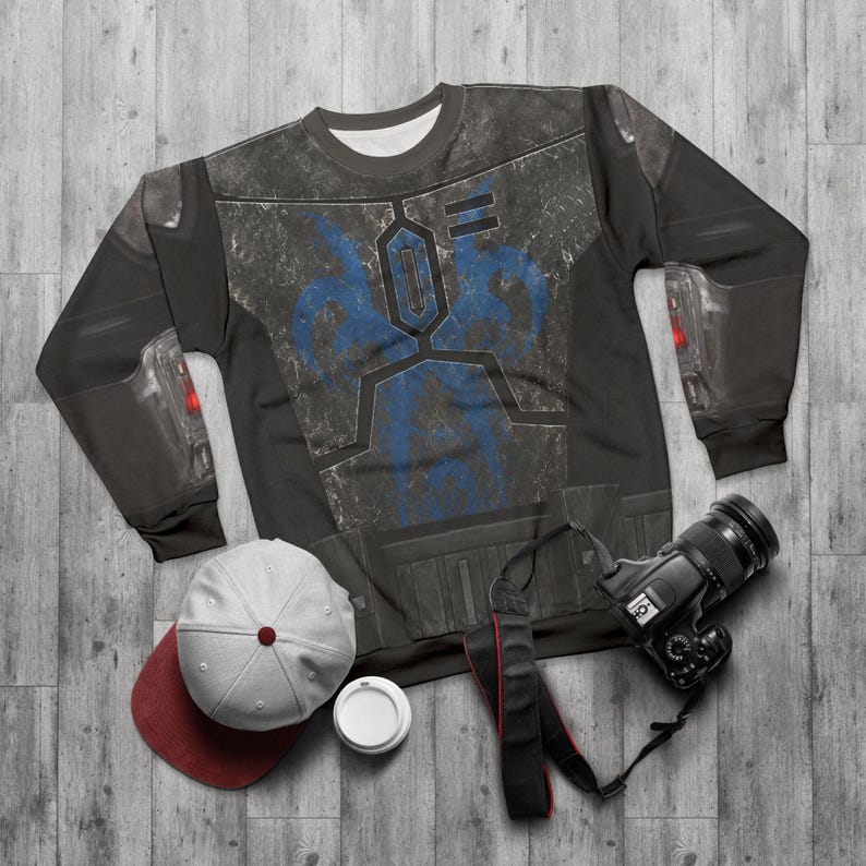 Pre Vizsla Long Sleeve Shirt, Star Wars The Clone Wars Cosplay, Mandalorian Warrior Costume, Mandalore Outfit, Mandalore Halloween Apparel