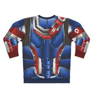 War Machine Long Sleeve Shirt, Iron Man 3 Costume, Iron Patriot Outfit, Avengers Cosplay, Disney Marvel Team Gifts, Crewneck Sweatshirt