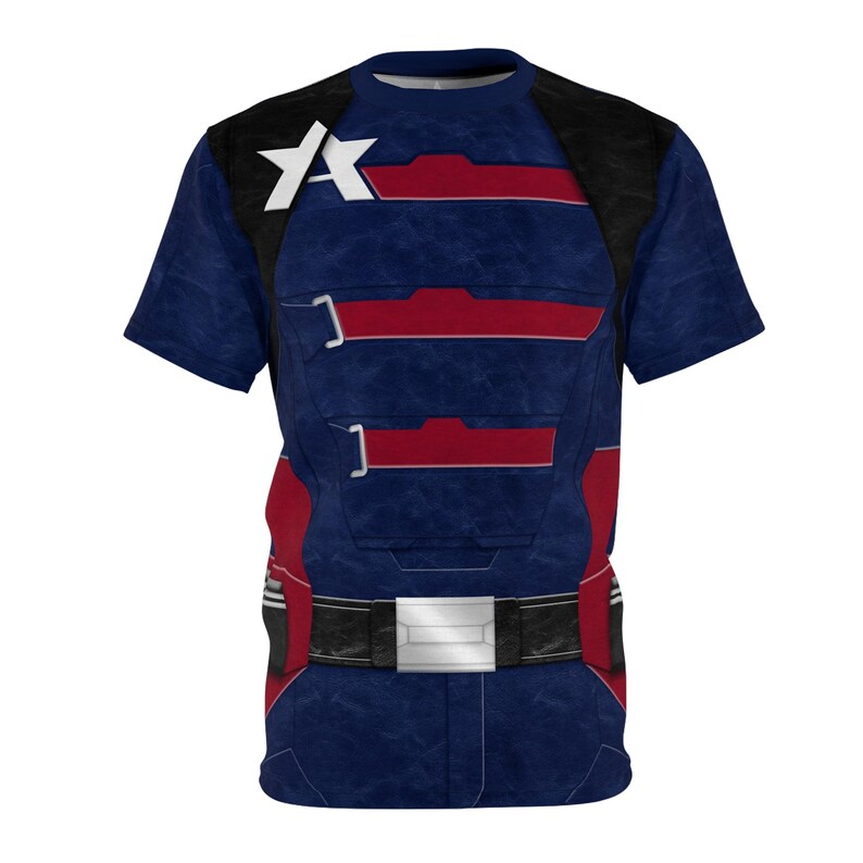 US Agent Blue Shirt, The Falcon and the Winter Soldier Cosplay, Disney Marvel Costume, John Walker Tee, New Avengers Captain America Outfits image 4
