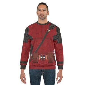 Babypool Long Sleeve Shirt, Deadpool & Wolverine Costume, Comic-Con Mutant Cosplay, Halloween Party Adult Outfit, Deadpool Corps Sweatshirt