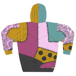 Nightmare Before Christmas Hoodie, Sally Hoodie, Sally Ragdoll Hoodie, Disney Hoodie, Unisex Disney Cosplay Pullover Hoodie, Jack and Sally