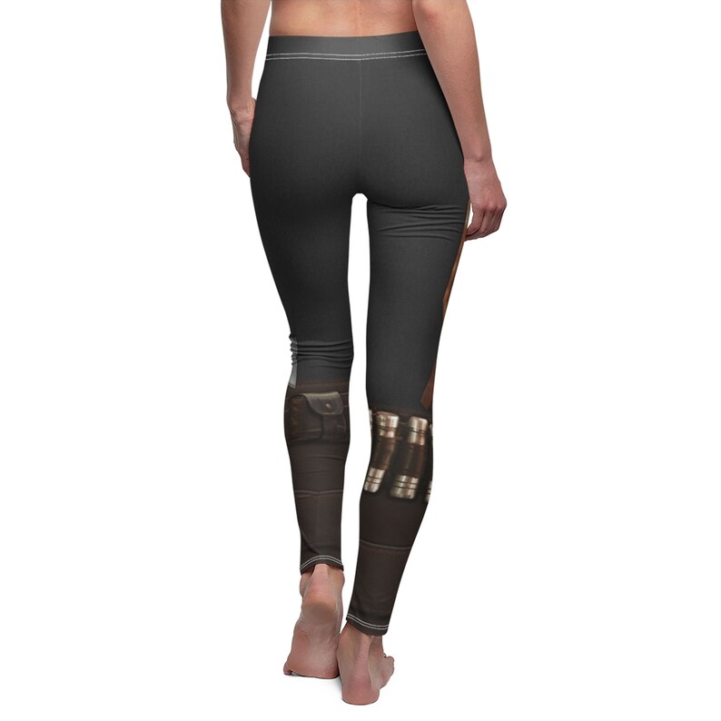 Costume Star Wars, leggings armure mandalorienne, costume mandalorien, leggings mandaloriens, leggings Disney pour femme, leggings Star Wars image 2