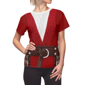 Mulan Live Action Costume, Mulan Red Hanfu Womens Shirt, Disney Princess Shirt, Disney Shirts for Women, Disney Running Shirt, Mulan Movie
