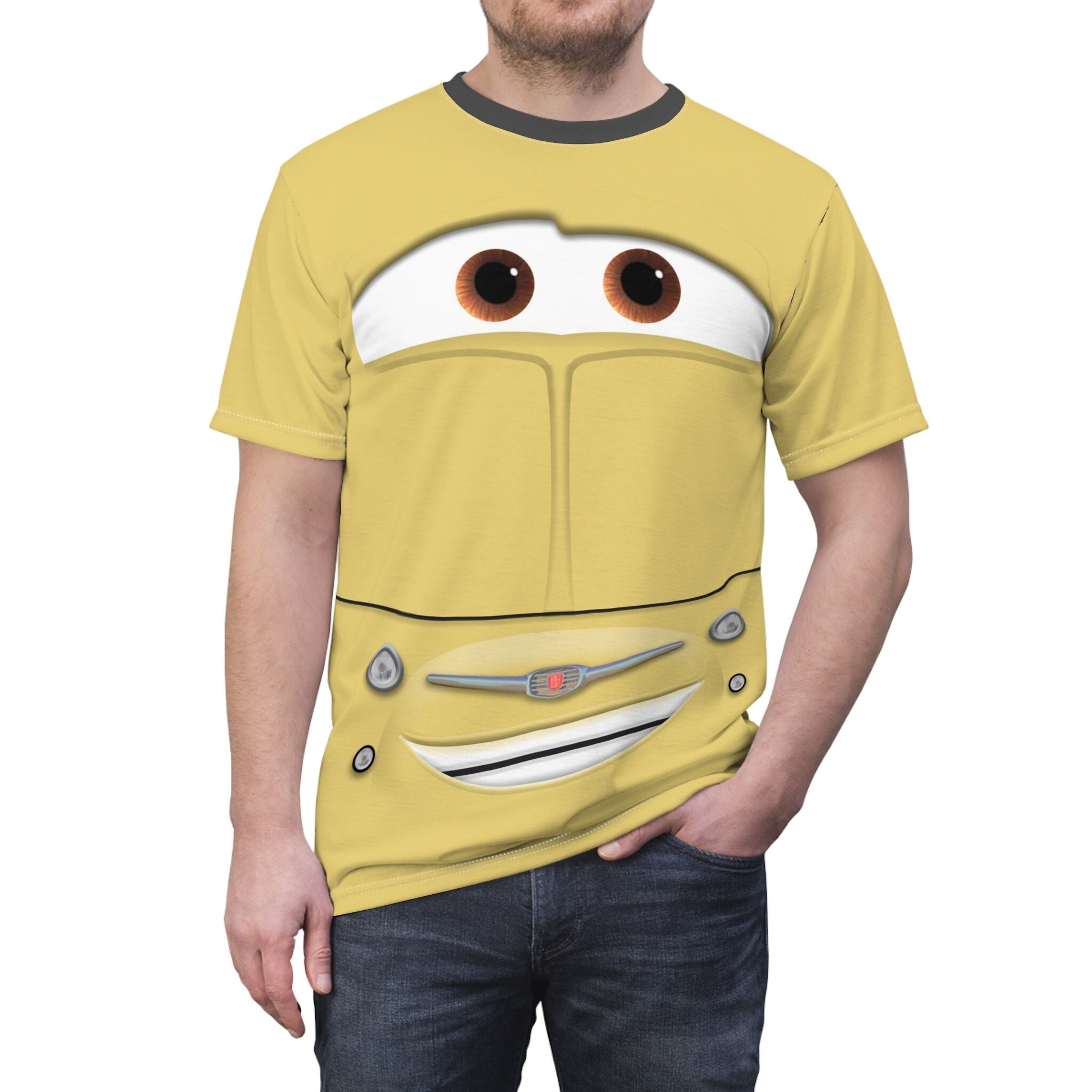 Yellow Vintage Cars Shirt, Disney Cars Outfits, Cosplay Costumet, Pixar Cars Land Unisex Tee, Disney World Family Shirts, Disneyland Tshirt