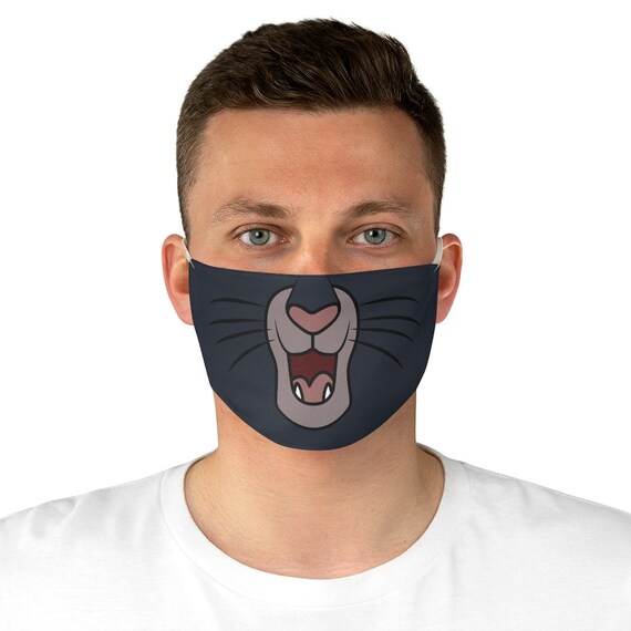 The Jungle Book Face Mask Bagheera Mask All Over Print Face Etsy
