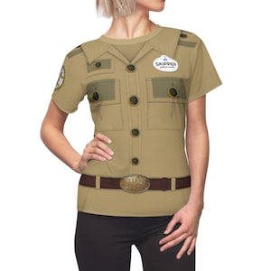 Maglietta da donna Skipper di Jungle Cruise, Costume da Jungle Cruise, Maglietta da membro del cast Disney, Maglietta Disneyland, Maglietta DisneyWorld, Maglietta Magic Kingdom