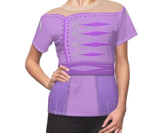 Frozen 2 Costume, Queen Elsa Purple Ceremony Women Shirt, Frozen Shirt, Elsa Disney Costume, Disney Shirt for Women, Disney Princess Shirt