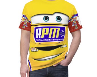 Cars Character Costume, Winford Rutherford Unisex Shirt, Pixar Race Car Cosplay, Disneyland Apparel, Disney World Outfits, runDisney Group