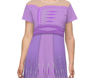 Costume Frozen 2, abito a maniche corte della regina Elsa, cosplay di Frozen 2, costume della regina Elsa, abito Disney Frozen, abiti Disney da donna