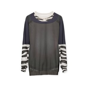 Zootopia 2 Unisex Long Sleeve Shirt, Gene Zebraxton Costume, Zebros Police Cosplay, Disney Couple Animate Sweatshirt, Zebra Cartoon Sweater