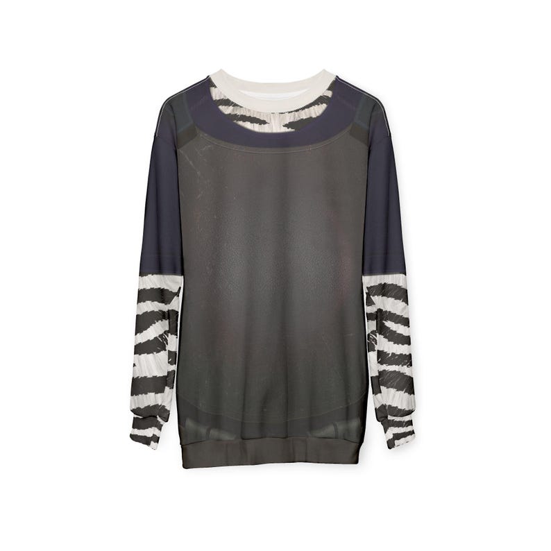 Zootopia 2 Unisex Long Sleeve Shirt, Gene Zebraxton Costume, Zebros Police Cosplay, Disney Couple Animate Sweatshirt, Zebra Cartoon Sweater