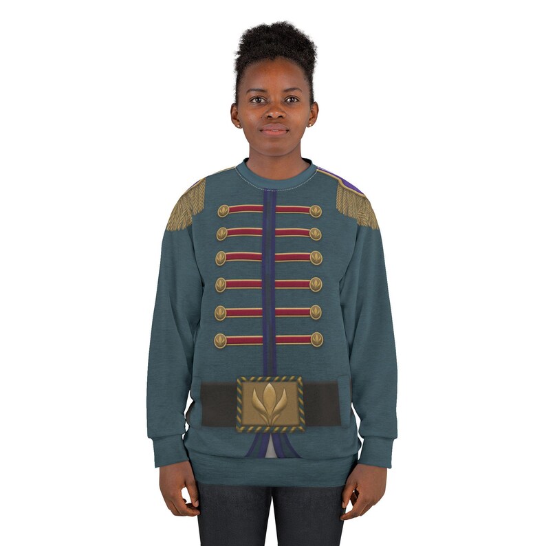 Disfraz de Frozen 2, sudadera de manga larga del teniente Destin Mattias, sudadera de Frozen 2, sudadera navideña de Disney, sudadera de Disneyland imagen 6