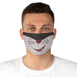 Lucifer Face Mask, Cinderella Face Mask, Unisex Face Mask Made in USA, Washable Face Mask Adult, Reusable Face Mask, Disney World Face Mask