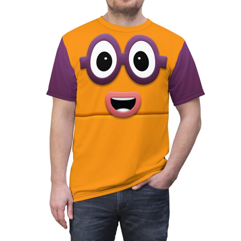 Number Two Orange Blocks Costume 2 Block Face Cosplay Num Characters Number Two Orange Blocks Costume 2 Block Face Cosplay Num Characters