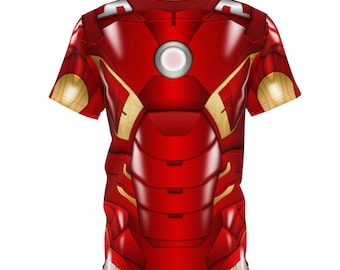 Iron Man VII Armor Shirt, Iron Man Mark Costume, Marvel Inspired Cosplay,  Disney Avengers Campus, Running Costume T-Shirt, Halloween Party