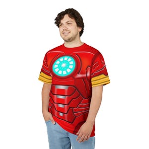 Iron Man Unisex T-Shirt, Spidey and His Amazing Friends Costume, Animated Series Outfits, Superhero Cosplay, Tony Stark Cartoons Apparel image 4