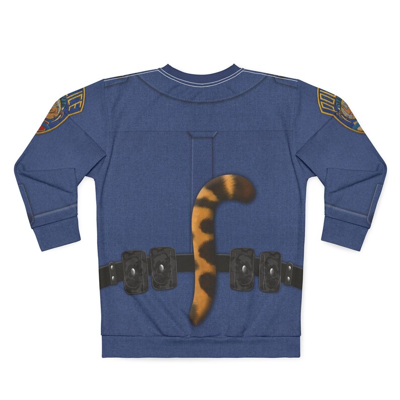 Clawhauser Long Sleeve Shirt, Zootopia Costume, Police Officer Clawhauser Cosplay, Theme Park Outfit, Disney World Sweatshirt, Birthday Gift