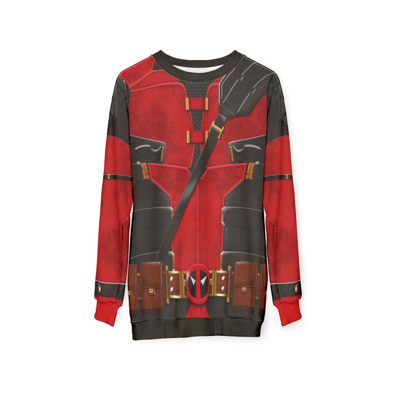 Deadpool Long Sleeve Shirt, Deadpool and Wolverine Charater Costume, Mutant Human Cosplay, Halloween Event Apparel, Comic-Con Party Outfit
