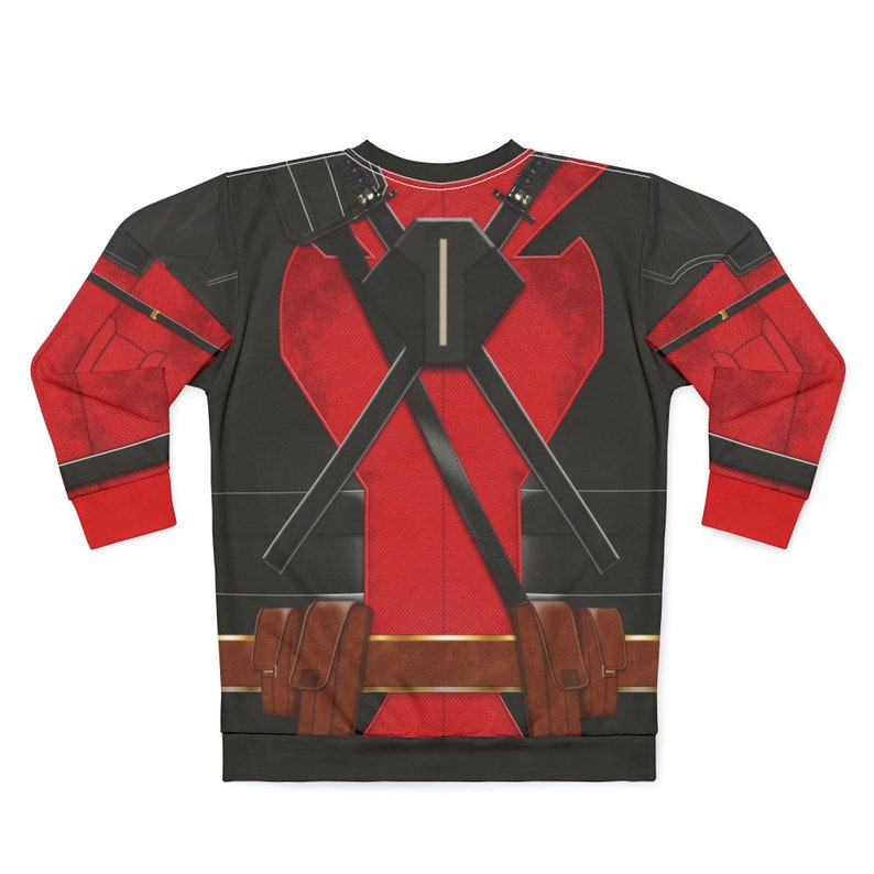 Deadpool Long Sleeve Shirt, Deadpool and Wolverine Charater Costume, Mutant Human Cosplay, Halloween Event Apparel, Comic-Con Party Outfit