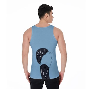Light Blue Heeler Tank Top, Bandit Heeler Kostüm, Animation Papa Hund Cosplay, Laufshirts, Mini-Marathon-Outfits, Familie und Freunde T-Shirt