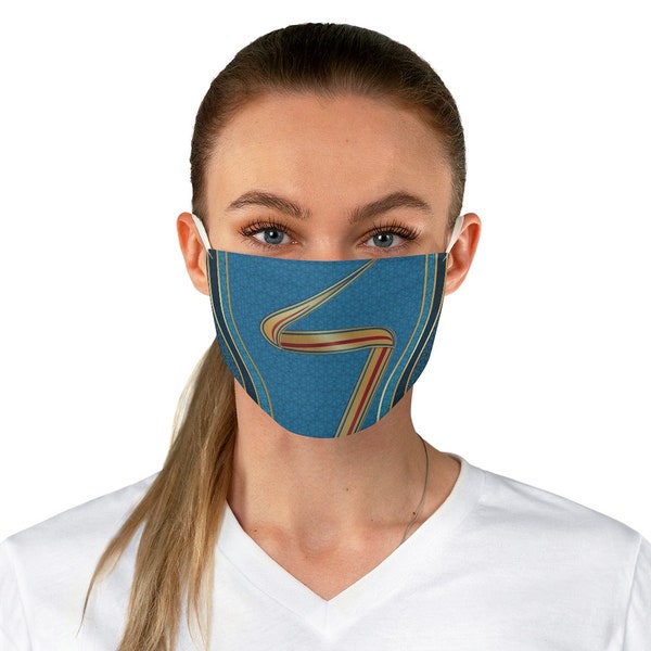 Ms. Marvel Face Mask, Ms. Marvel Costume, Marvel Characters Cosplay, Marvel Cinematic Universe, Washable Face Mask, Disney Halloween Mask