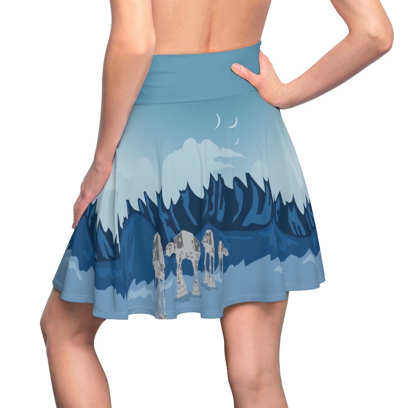 Star Wars Costume, Hoth Pattern Skirt, Hoth Costume, Star Wars Skirt Women, Star Wars Running Costume, Planet, Battle of Hoth, AT-AT Walkers