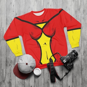 Oryginalny kostium Spider-Woman, koszula z długim rękawem Jessiki Drew, Cosplay Spider Lady, stroje na wydarzenia Comic-Con, odzież z serii animowanych