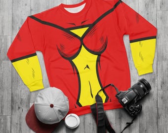 Costume originale di Spider-Woman, maglietta a maniche lunghe di Jessica Drew, cosplay di Spider Lady, abiti per l'evento Comic-Con, abbigliamento della serie animata