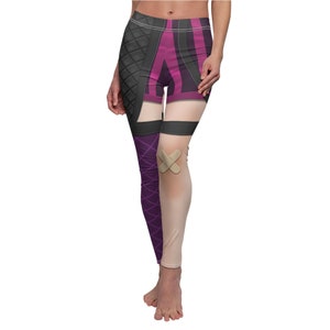 Powder Pow-Pow Inspired Leggings, Video Game Player Costume, MOBA Gamer Party Cosplayer, Esports Event Outfit, Idea Fashion for Fans LOL