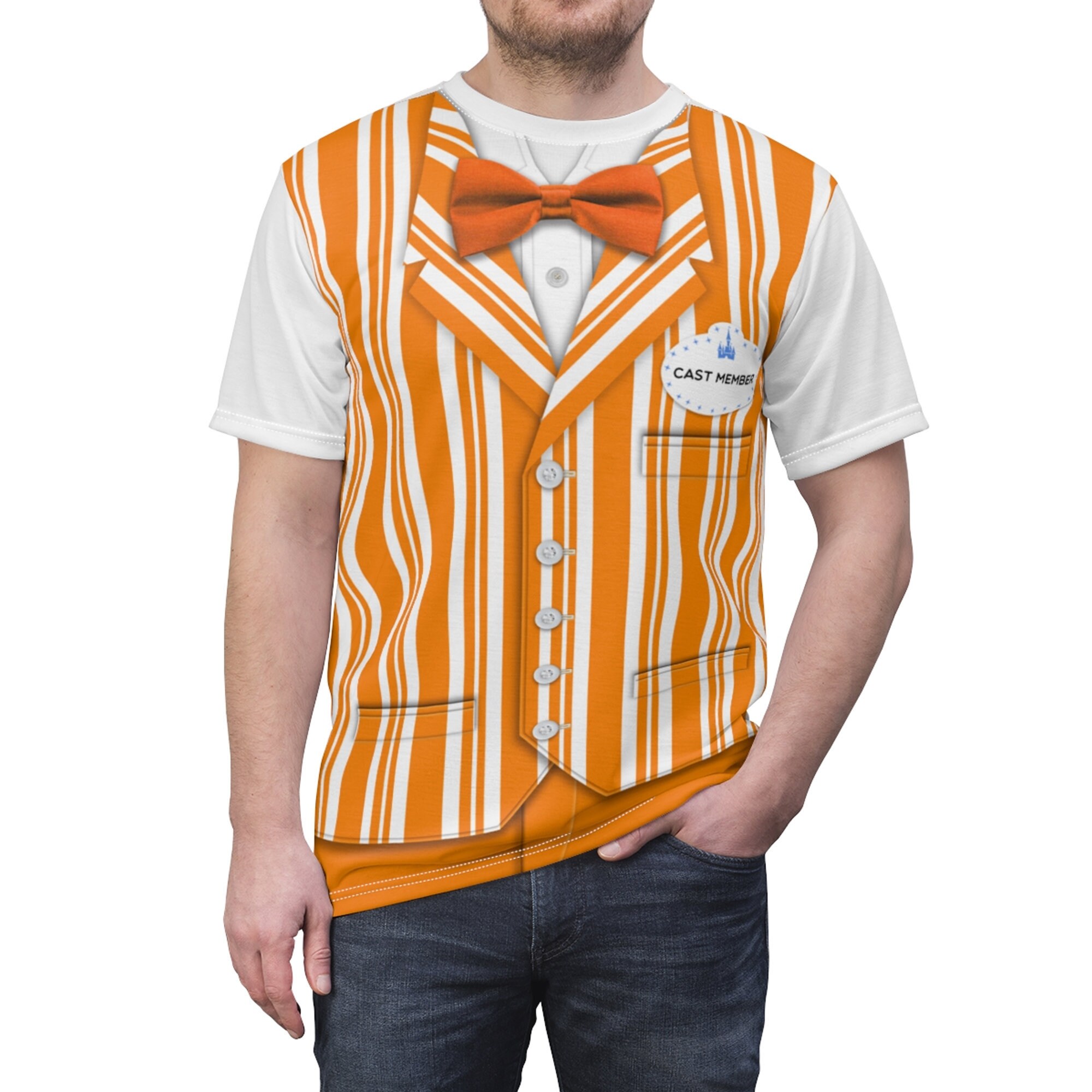 Orange Dapper Dan Shirt, The Dapper Dans Costume, Walt Disney World Shirt