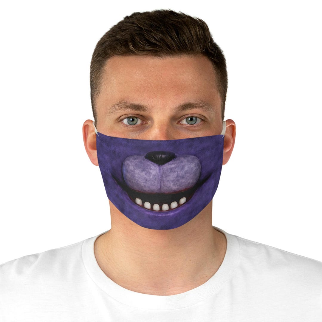 Rabbit Animatronic Purple Face Mask, FNAF Cosplay, Costume Cosplaying ...
